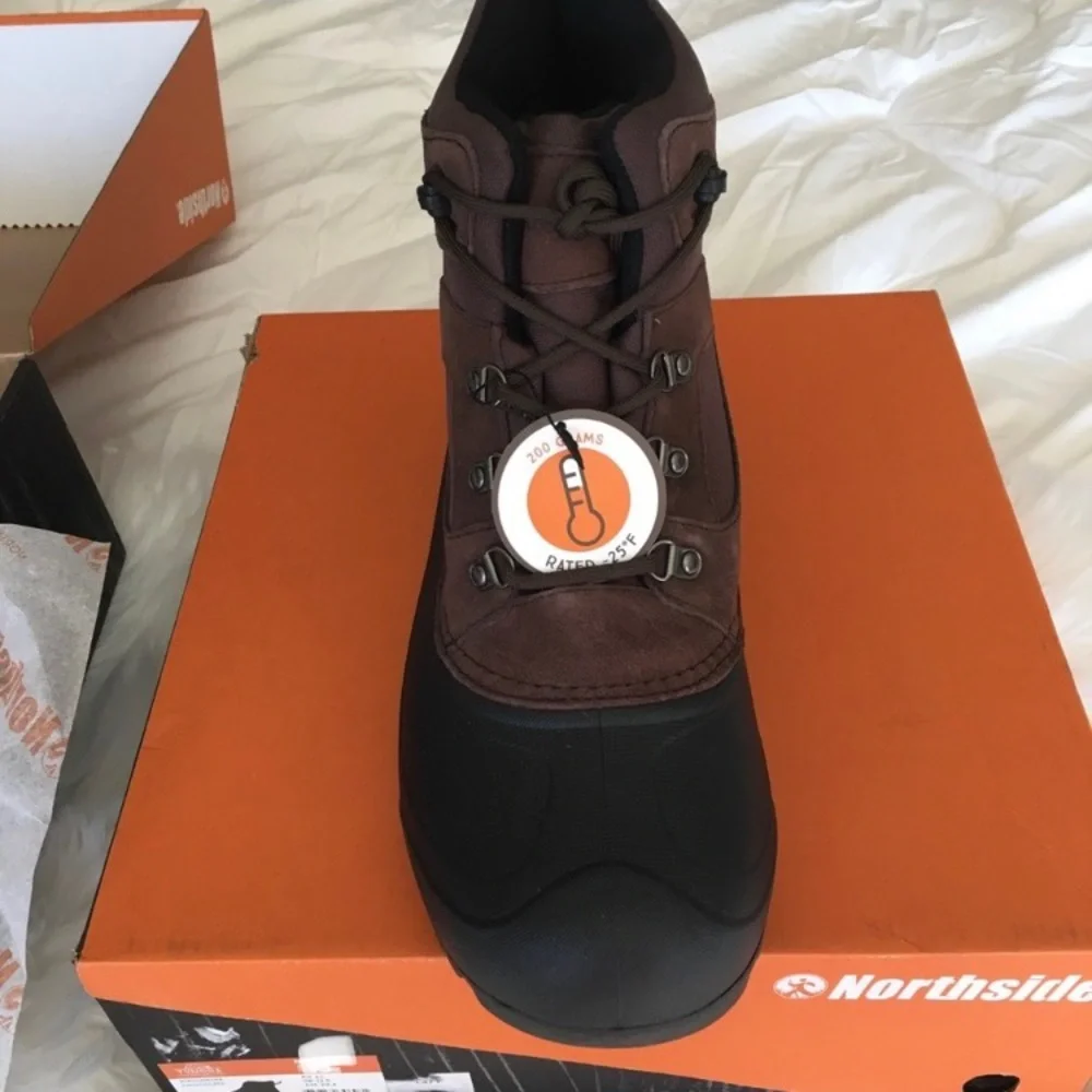 NEW Northside Tundra Men’s Winter Leather Polar Hiking Snow Boots